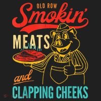 Funny Bbq Meat Groovy Smoking Meats And Clapping Cheeks Tumbler thumb 3