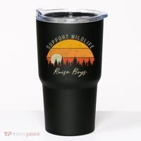 Funny Busy Mom Raising Boy Wildlife Novelty Gift Tumbler thumb 0
