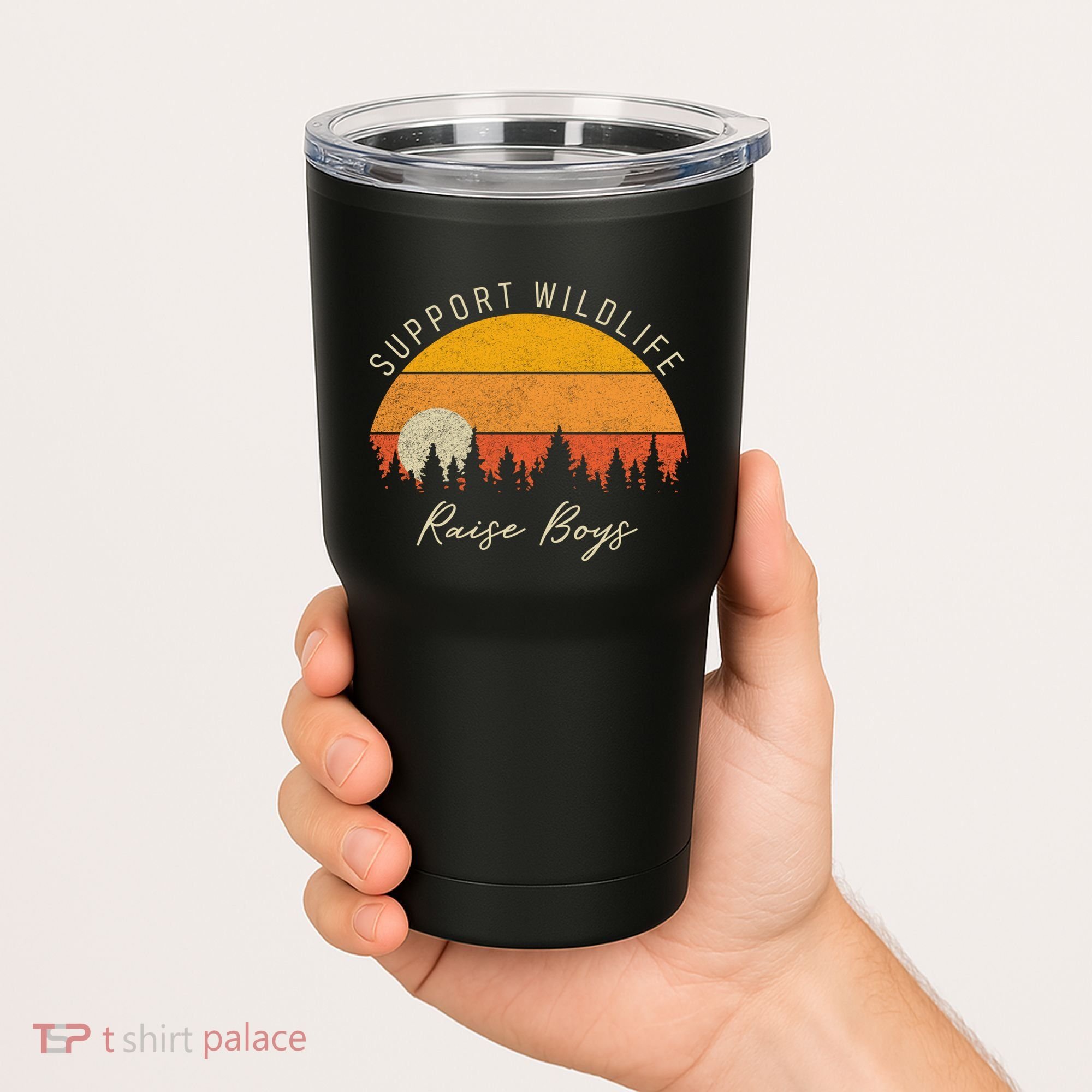 Funny Busy Mom Raising Boy Wildlife Novelty Gift Tumbler