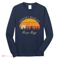 Funny Busy Mom Raising Boy Wildlife Novelty Gift Long Sleeve Shirt thumb 0