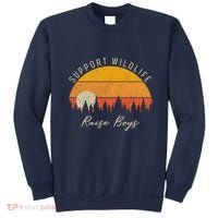 Funny Busy Mom Raising Boy Wildlife Novelty Gift Sweatshirt thumb 0