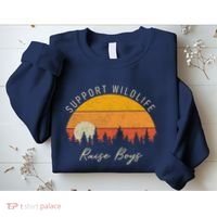 Funny Busy Mom Raising Boy Wildlife Novelty Gift Sweatshirt thumb 2