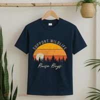Funny Busy Mom Raising Boy Wildlife Novelty Gift T-Shirt thumb 2