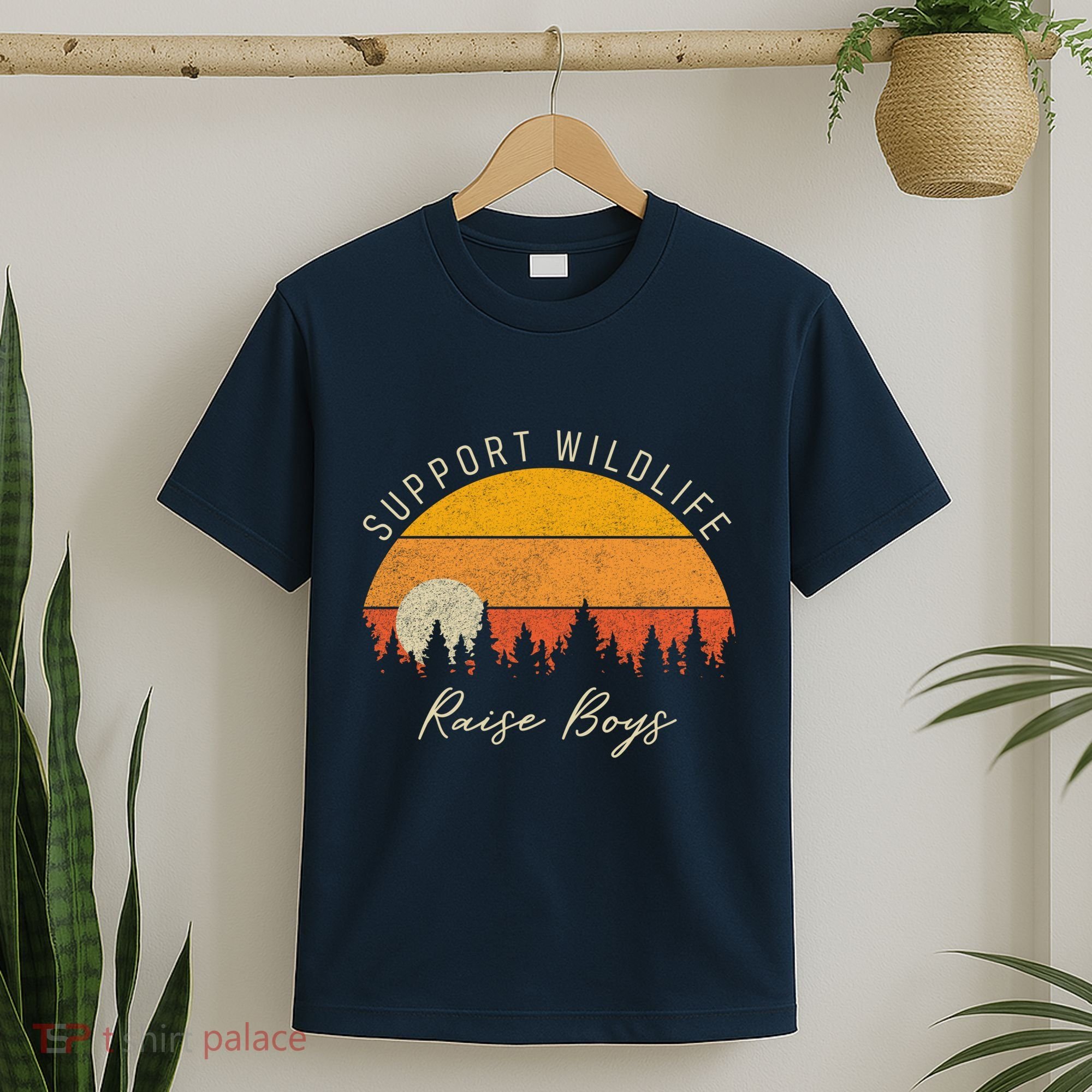 Funny Busy Mom Raising Boy Wildlife Novelty Gift T-Shirt