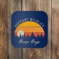 Funny Busy Mom Raising Boy Wildlife Novelty Gift Coaster thumb 0
