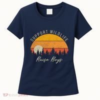 Funny Busy Mom Raising Boy Wildlife Novelty Gift Women's T-Shirt thumb 0