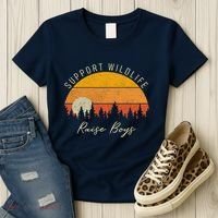 Funny Busy Mom Raising Boy Wildlife Novelty Gift Women's T-Shirt thumb 3
