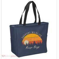 Funny Busy Mom Raising Boy Wildlife Novelty Gift Tote Bag thumb 2
