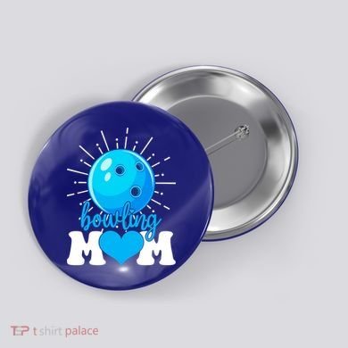 Funny Bowling Mom Mama MotherS Day Sport Lover Gift Button