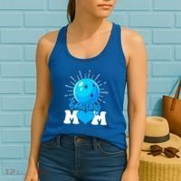 Funny Bowling Mom Mama MotherS Day Sport Lover Gift Women's Tank Top thumb 2