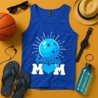 Funny Bowling Mom Mama MotherS Day Sport Lover Gift Tank Top thumb 4