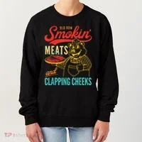 Funny Bbq Meat Groovy Smoking Fun Women's Sweatshirt thumb 0
