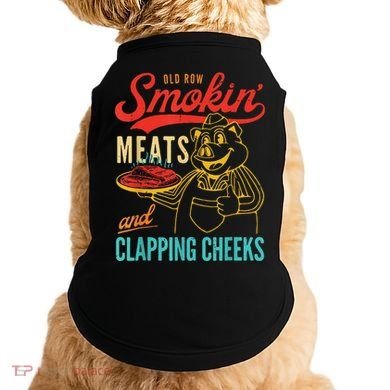 Funny Bbq Meat Groovy Smoking Fun Doggie Tank