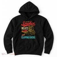Funny Bbq Meat Groovy Smoking Fun Hoodie thumb 0