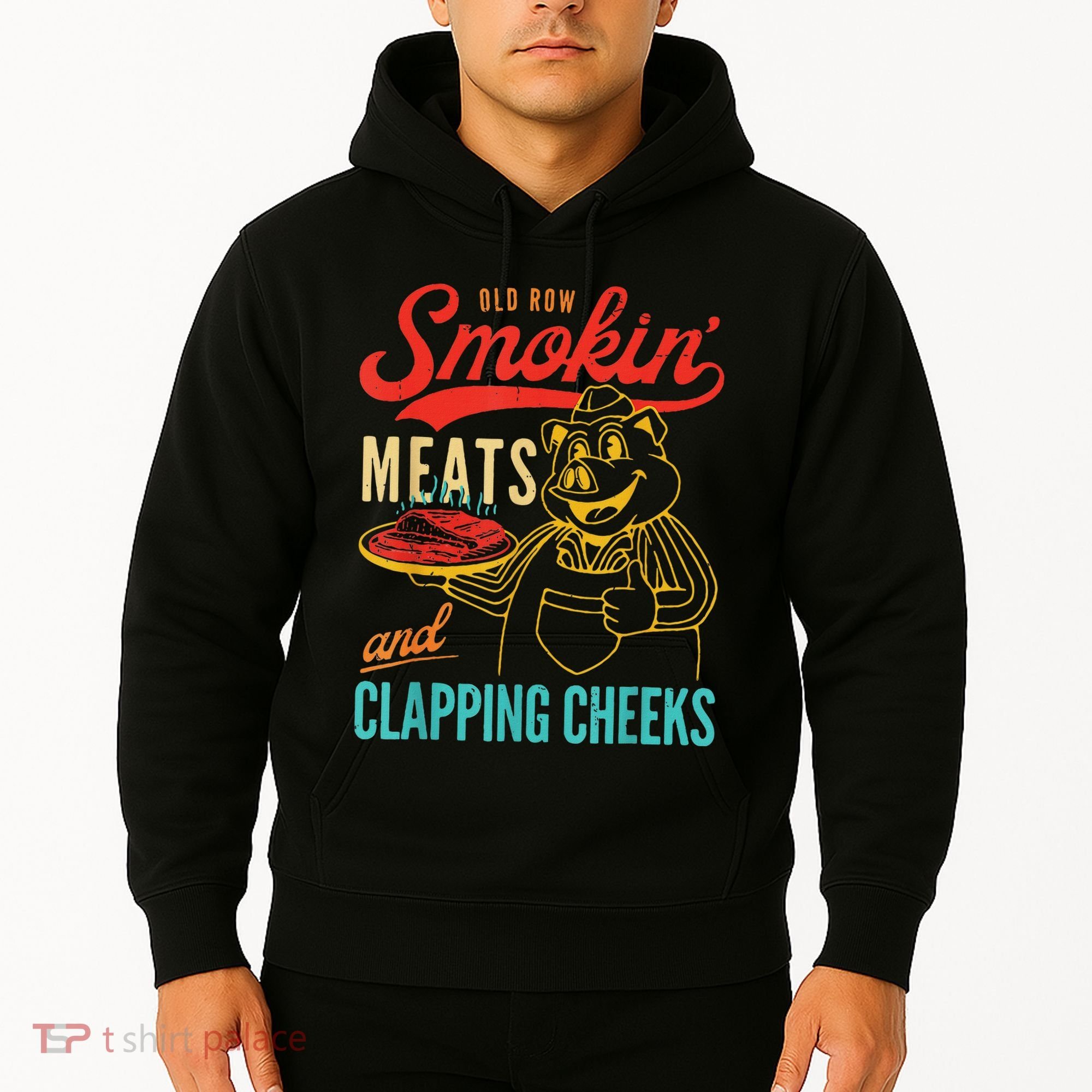 Funny Bbq Meat Groovy Smoking Fun Hoodie
