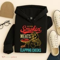 Funny Bbq Meat Groovy Smoking Fun Hoodie thumb 4