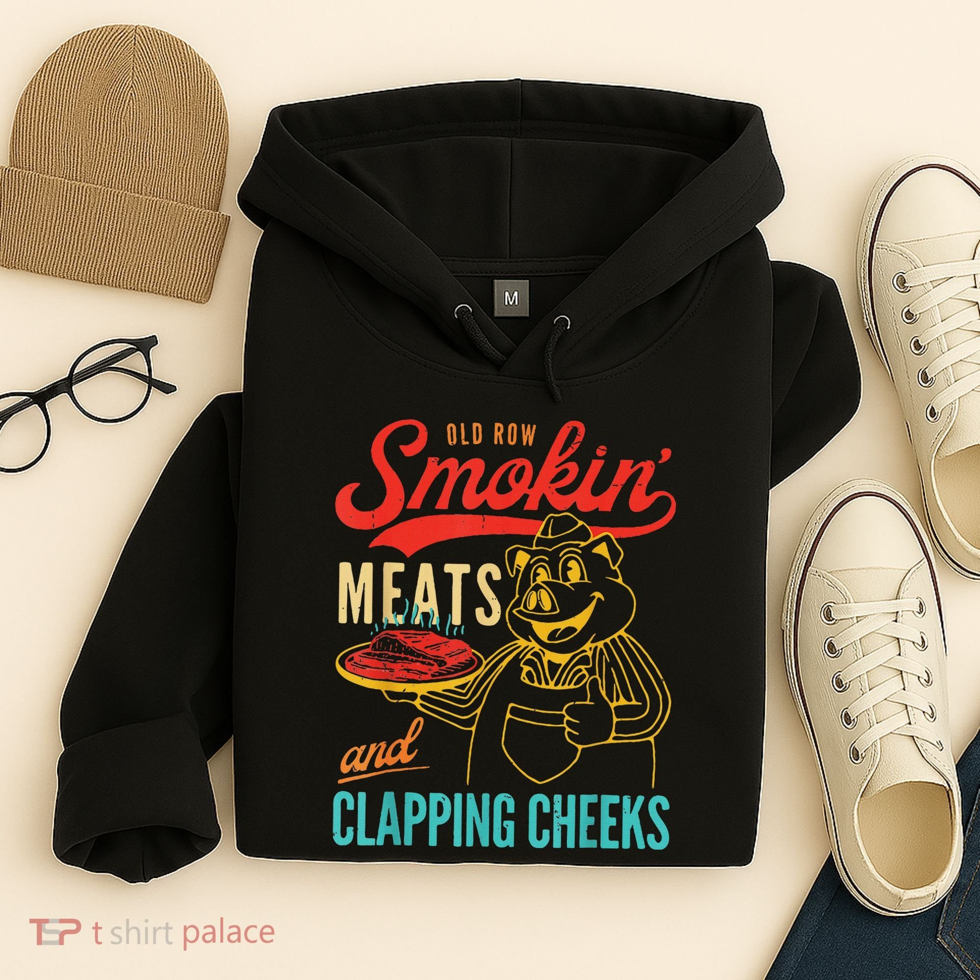Funny Bbq Meat Groovy Smoking Fun Hoodie