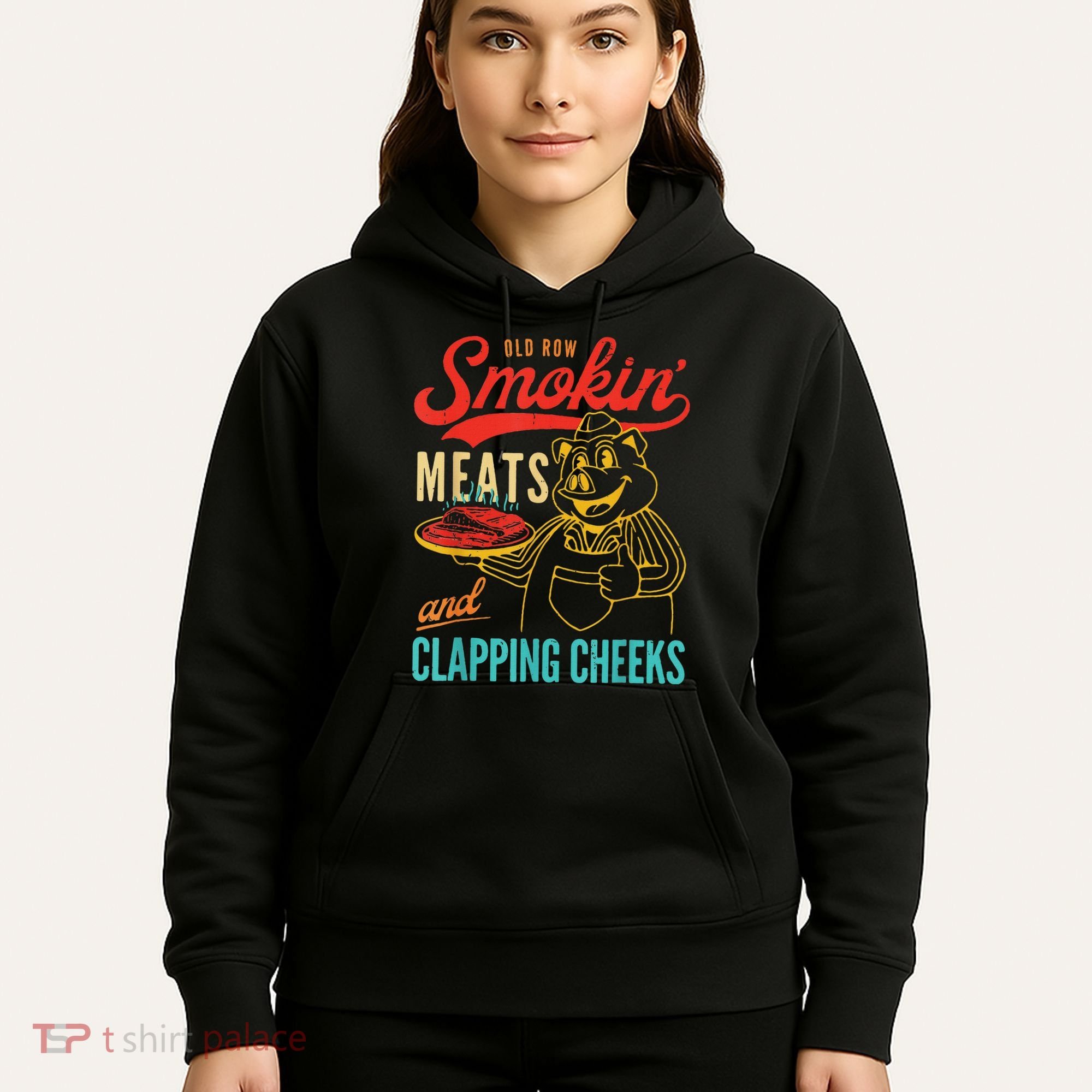 Funny Bbq Meat Groovy Smoking Fun Hoodie