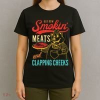 Funny Bbq Meat Groovy Smoking Fun T-Shirt thumb 4