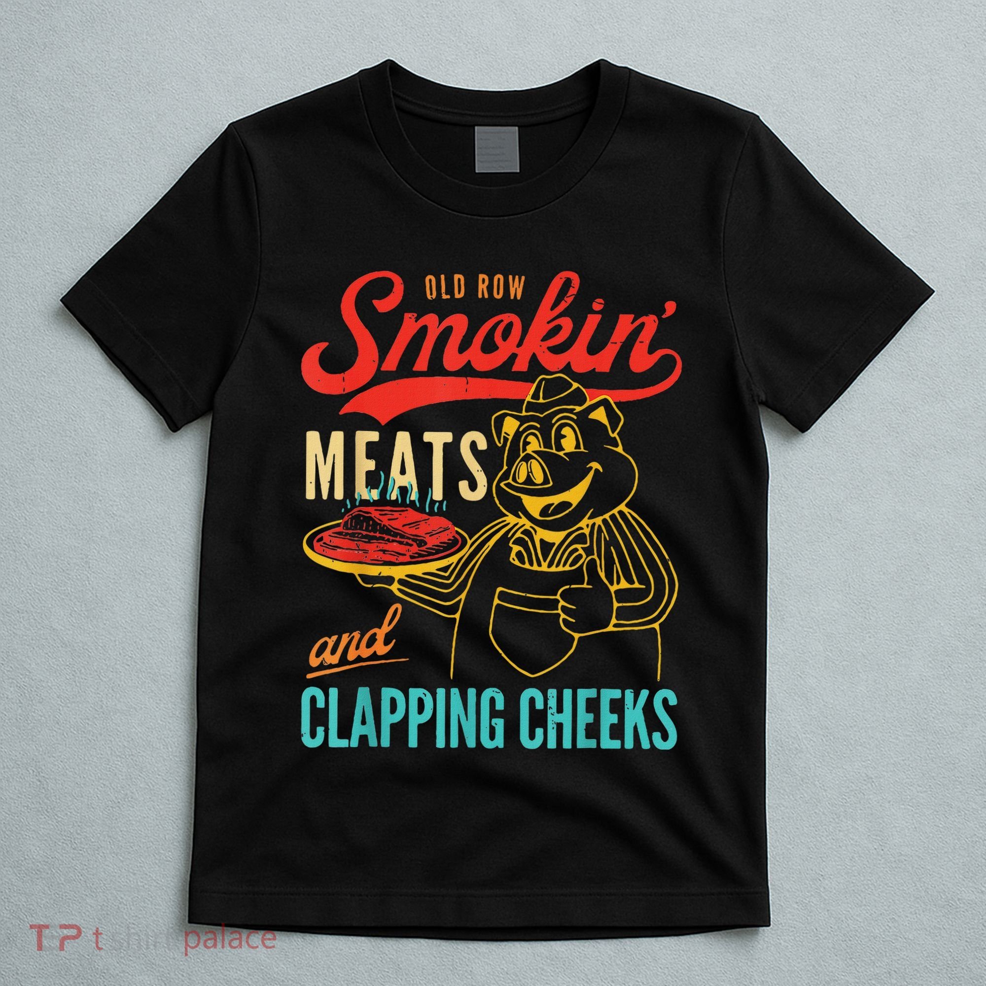 Funny Bbq Meat Groovy Smoking Fun T-Shirt