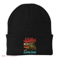 Funny Bbq Meat Groovy Smoking Fun Beanie thumb 0