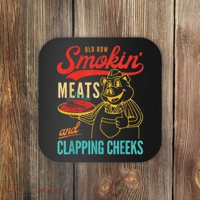 Funny Bbq Meat Groovy Smoking Fun Coaster