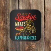 Funny Bbq Meat Groovy Smoking Fun Coaster thumb 0