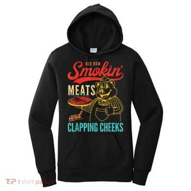 Funny Bbq Meat Groovy Smoking Fun Women's Hoodie