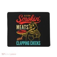 Funny Bbq Meat Groovy Smoking Fun Mousepad thumb 0