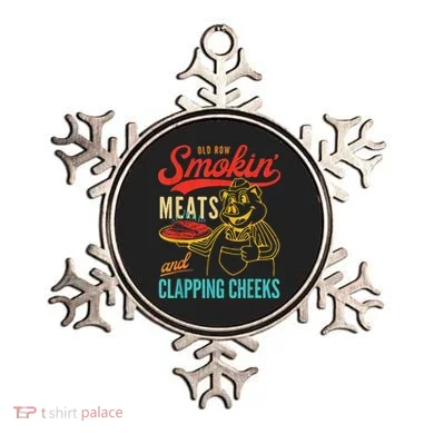 Funny Bbq Meat Groovy Smoking Fun Ornament