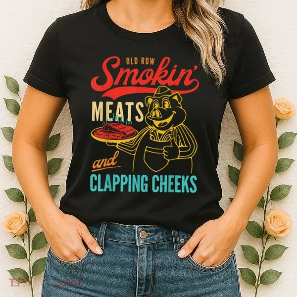 Funny Bbq Meat Groovy Smoking Fun Women's T-Shirt