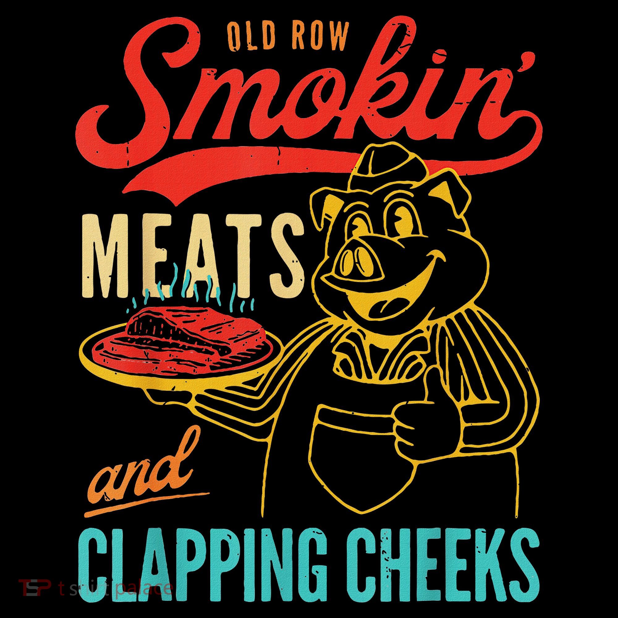 Funny Bbq Meat Groovy Smoking Fun Women's T-Shirt