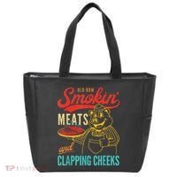 Funny Bbq Meat Groovy Smoking Fun Tote Bag thumb 0