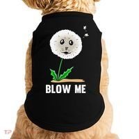 Funny Blow Me Seal Face Dandelion Meme Doggie Tank thumb 0