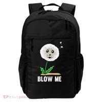 Funny Blow Me Seal Face Dandelion Meme Backpack thumb 0