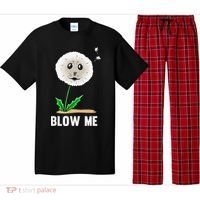 Funny Blow Me Seal Face Dandelion Meme Pajama Set thumb 0