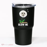 Funny Blow Me Seal Face Dandelion Meme Tumbler thumb 0