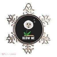 Funny Blow Me Seal Face Dandelion Meme Ornament thumb 0