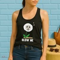 Funny Blow Me Seal Face Dandelion Meme Women's Tank Top thumb 2