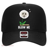 Funny Blow Me Seal Face Dandelion Meme Hat thumb 0
