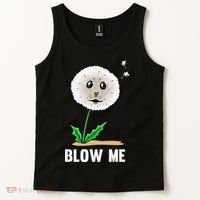 Funny Blow Me Seal Face Dandelion Meme Tank Top thumb 2