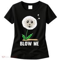 Funny Blow Me Seal Face Dandelion Meme Women's T-Shirt thumb 0