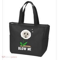 Funny Blow Me Seal Face Dandelion Meme Tote Bag thumb 3