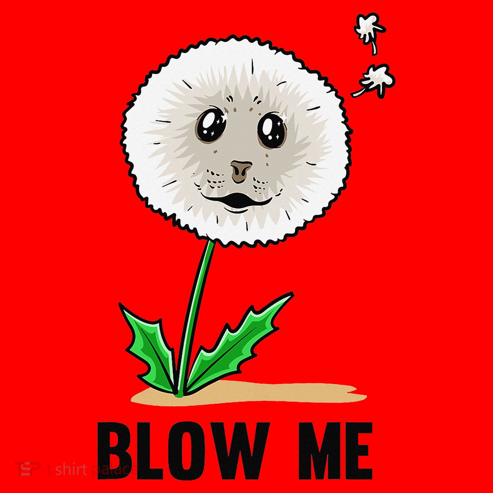 Funny Blow Me Seal Face Dandelion Meme Santa Hat