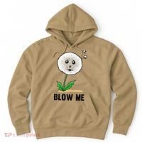 Funny Blow Me Seal Face Dandelion Meme Hoodie thumb 0