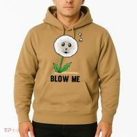 Funny Blow Me Seal Face Dandelion Meme Hoodie thumb 2
