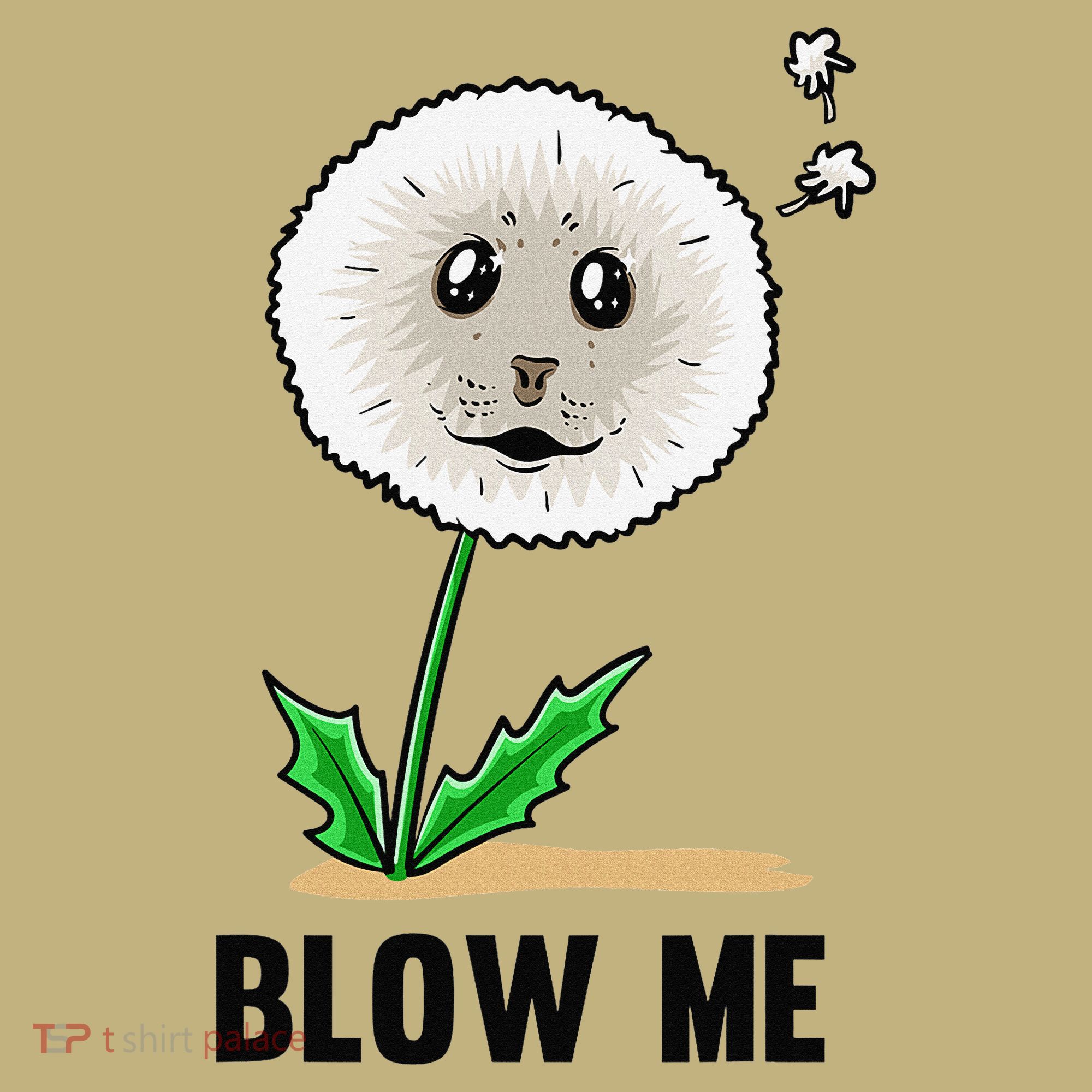 Funny Blow Me Seal Face Dandelion Meme Polo