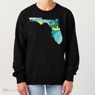 Florida Beach Map Women's Sweatshirt