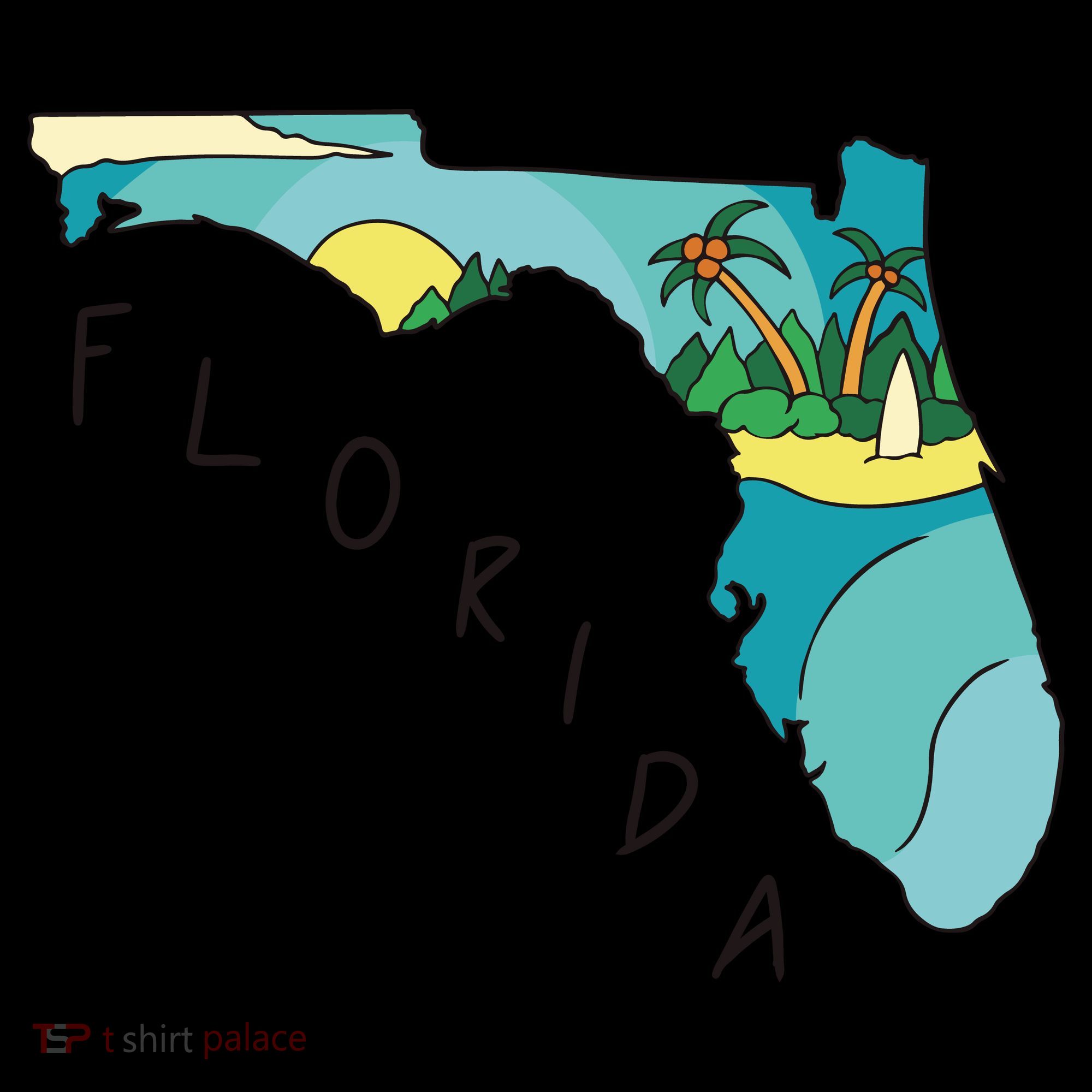 Florida Beach Map Backpack