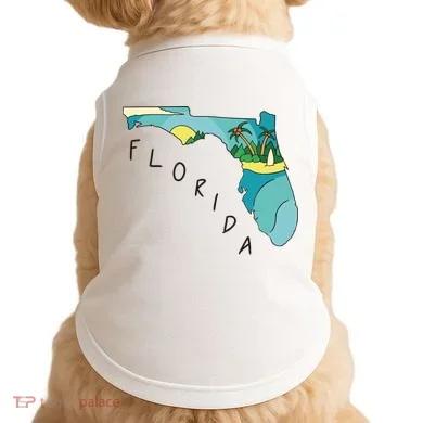 Florida Beach Map Doggie Tank